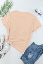 Load image into Gallery viewer, Bow Graphic Round Neck Short Sleeve T-Shirt
