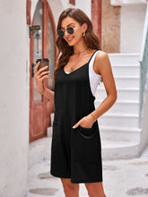 Load image into Gallery viewer, Spaghetti Strap Romper with Pockets
