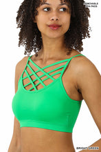 Load image into Gallery viewer, SEAMLESS TRIPLE CRISS-CROSS PADDED BRALETTE
