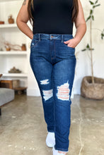 Load image into Gallery viewer, Judy Blue Full Size High Waist Rigid Magic Heavy Destroy Straight Jeans
