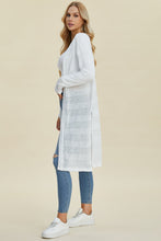 Load image into Gallery viewer, Double Take Full Size Open Front Longline Cardigan
