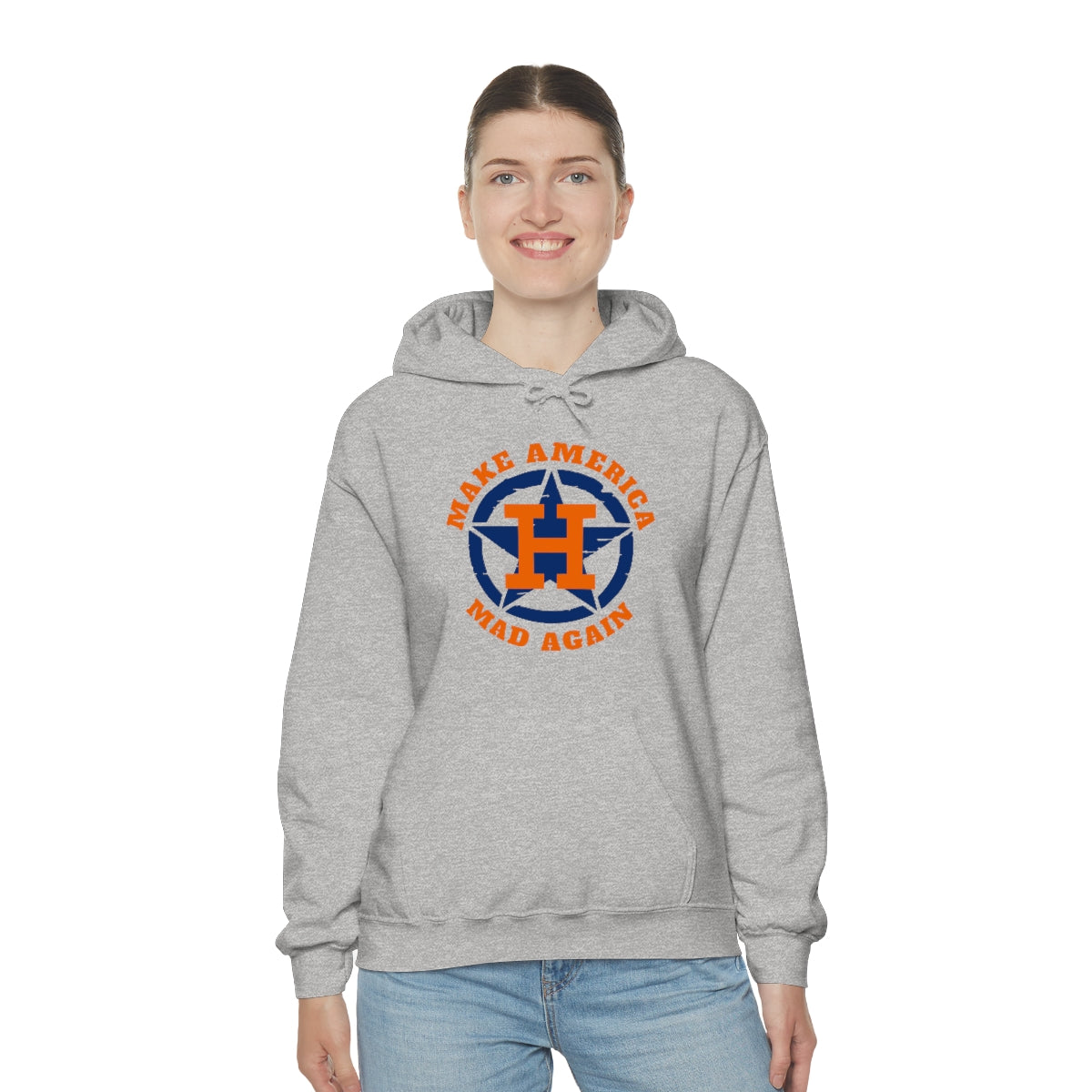 Make America Mad Again Orange Pop Unisex Heavy Blend™ Hooded Sweatshirt