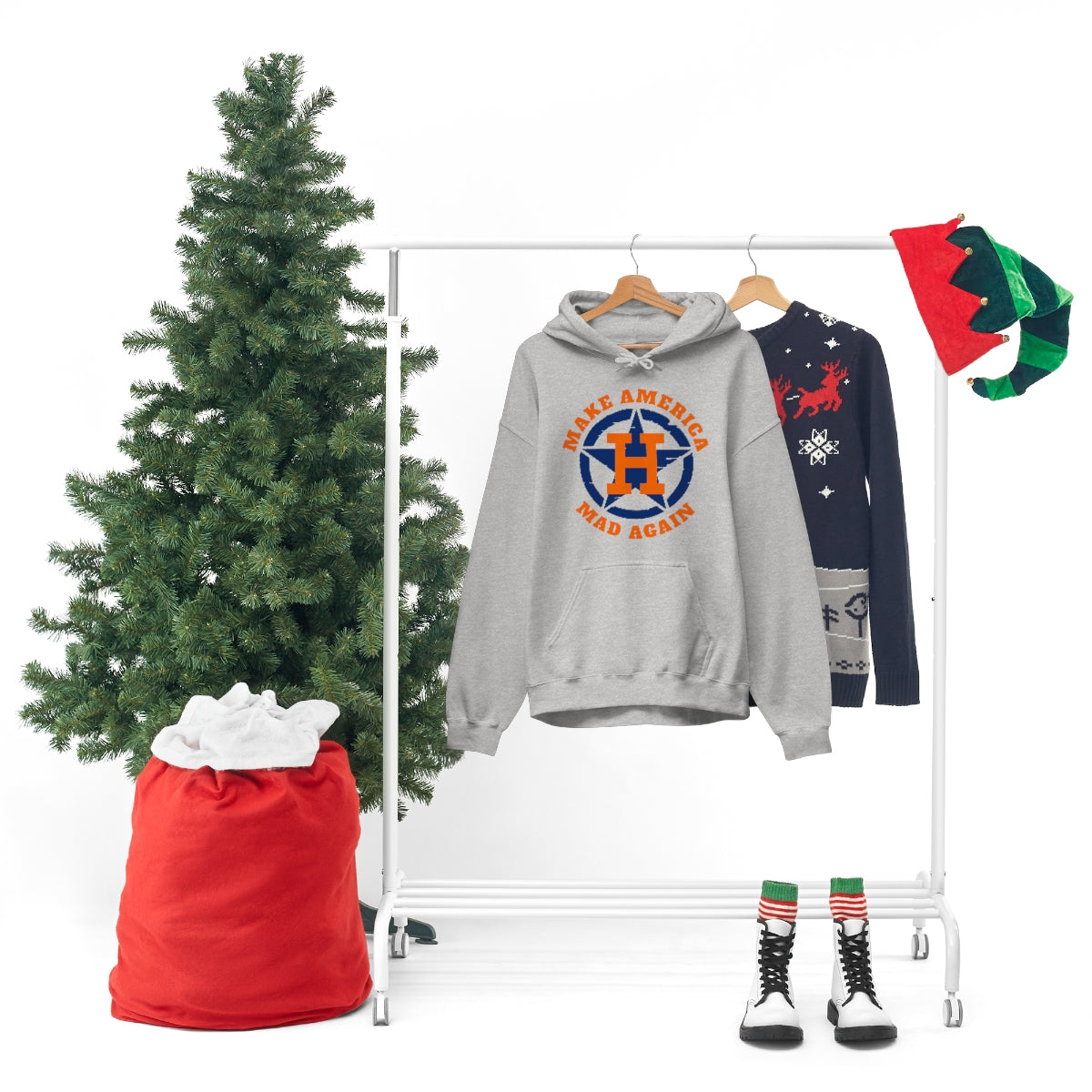 Make America Mad Again Orange Pop Unisex Heavy Blend™ Hooded Sweatshirt