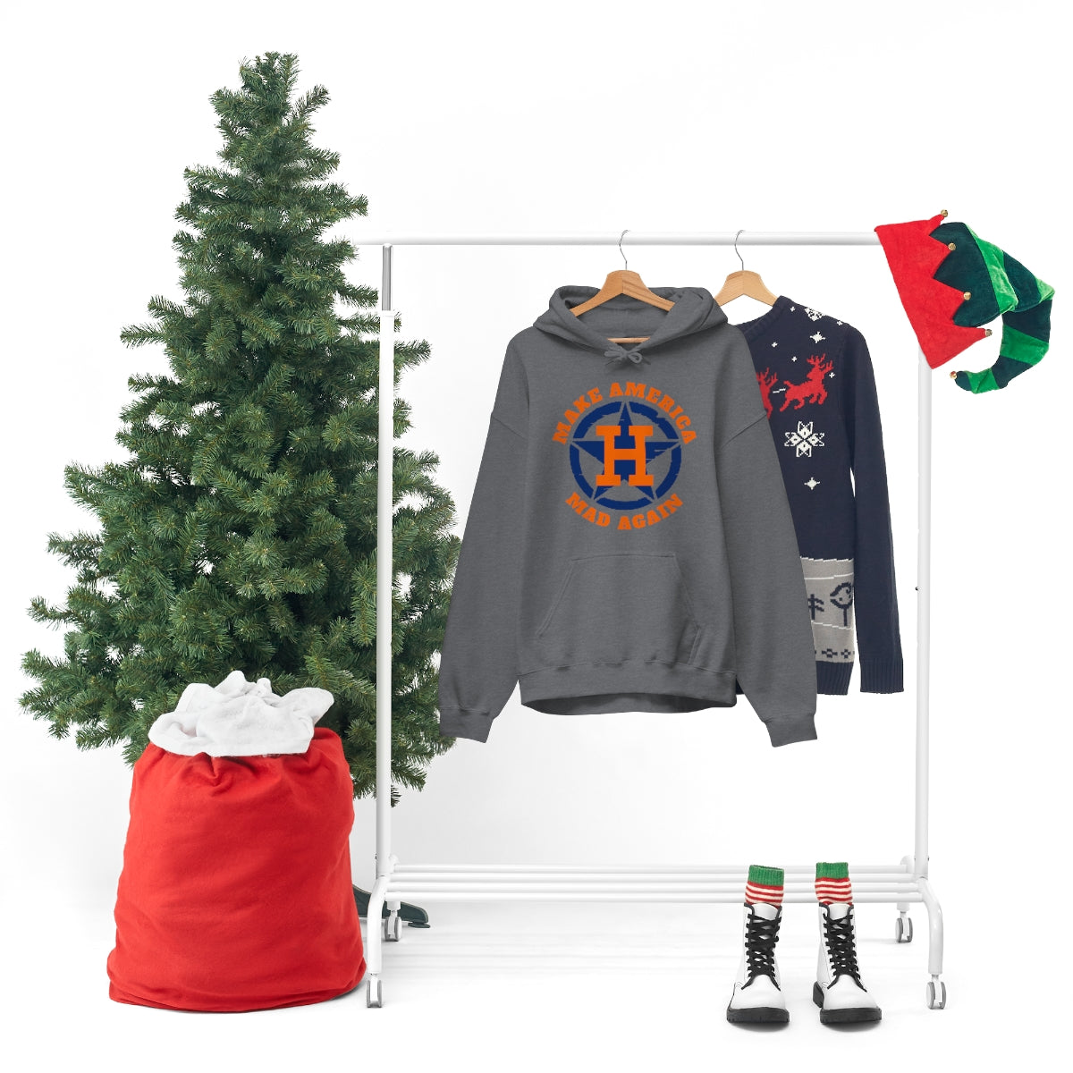 Make America Mad Again Orange Pop Unisex Heavy Blend™ Hooded Sweatshirt