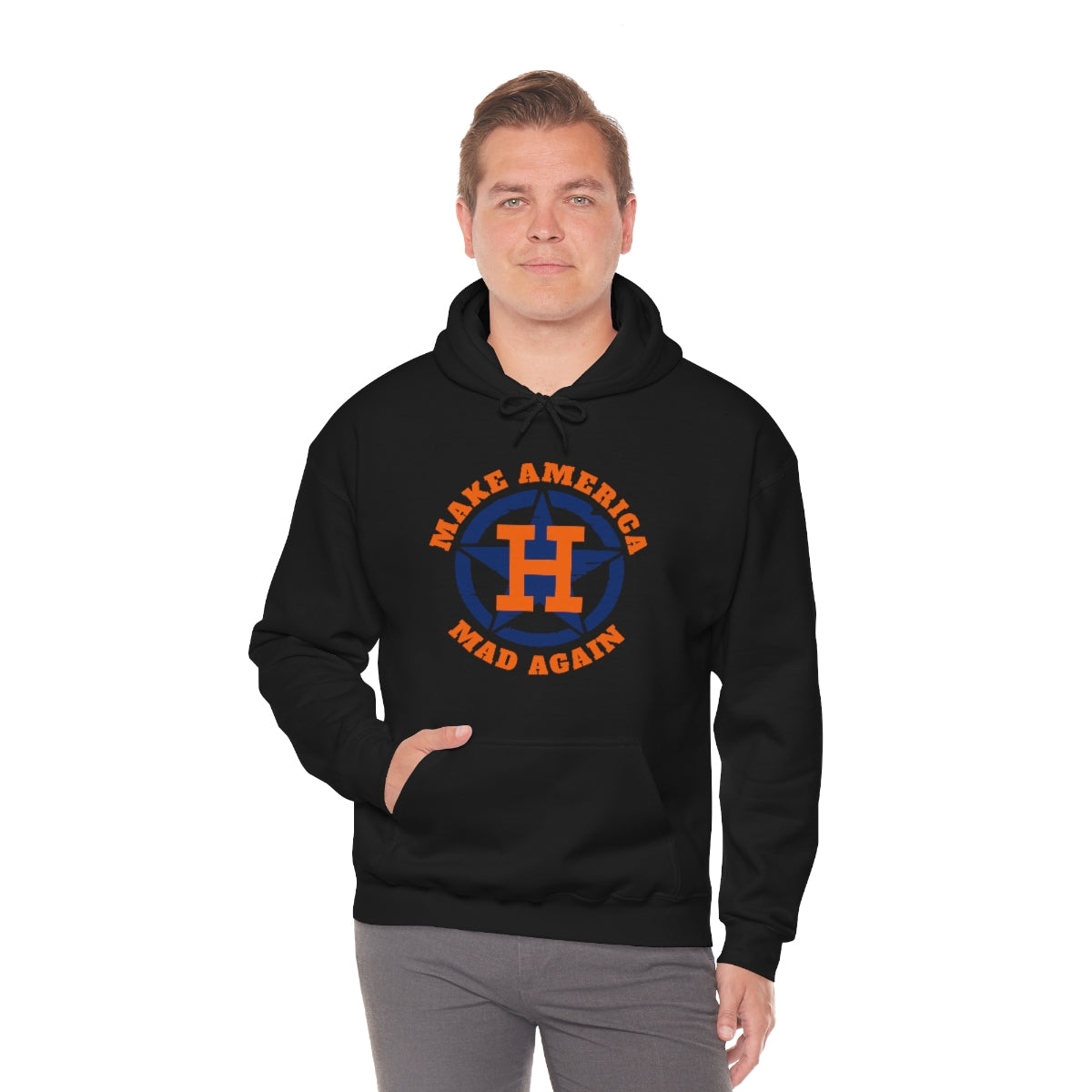 Make America Mad Again Orange Pop Unisex Heavy Blend™ Hooded Sweatshirt