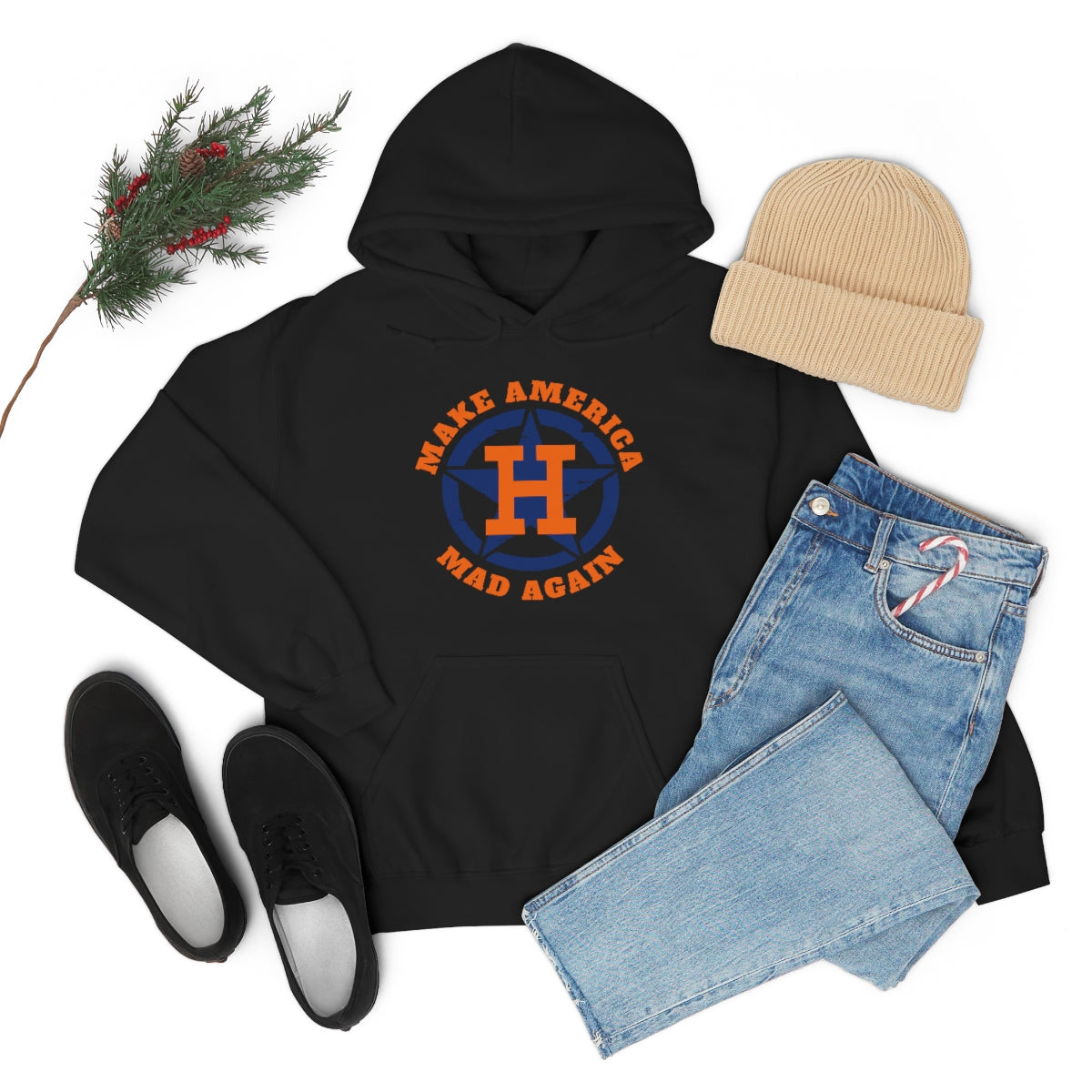 Make America Mad Again Orange Pop Unisex Heavy Blend™ Hooded Sweatshirt