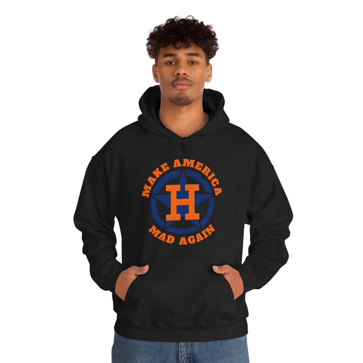 Make America Mad Again Orange Pop Unisex Heavy Blend™ Hooded Sweatshirt
